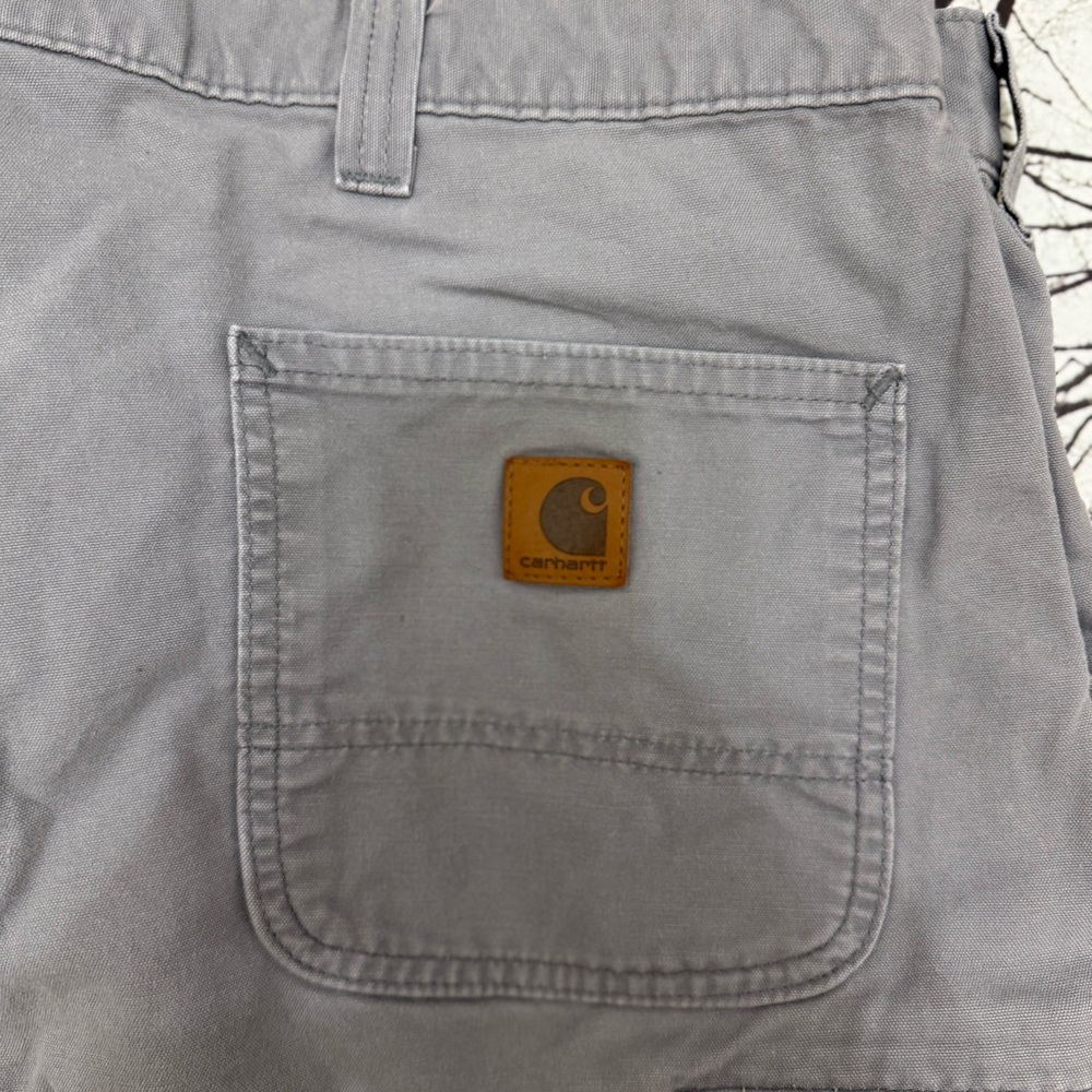 Two Carhartt Men's Khaki Shorts Size 42 Original Fit - Picture 4 of 12